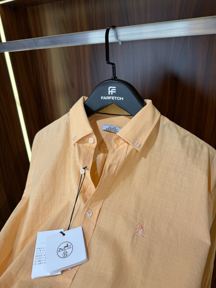 Hermes Premium Pamuk Keten Gömlek T-1