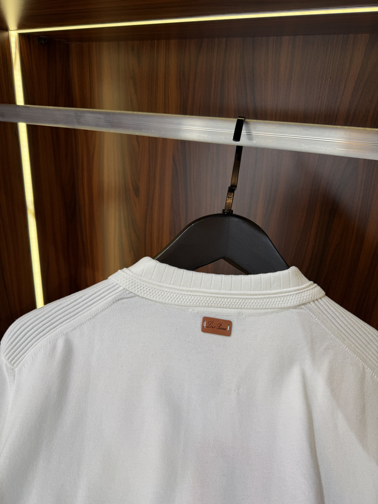 Loro Piana Yarım Fermuarlı Polo Yaka Premium Triko Tshirt T-1
