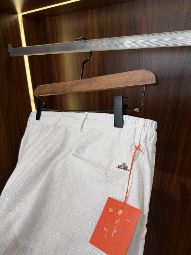 Loro Piana Premium Keten Şort T-1