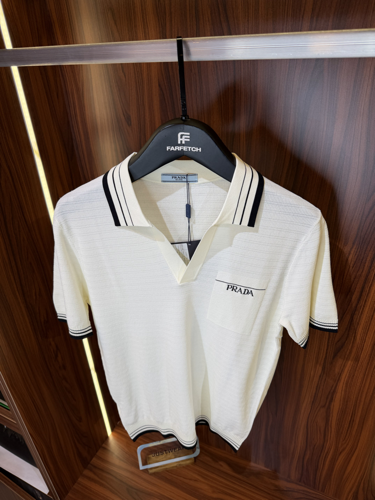Prada Premium Pamuk Polo Yaka İthal Tshirt T-1