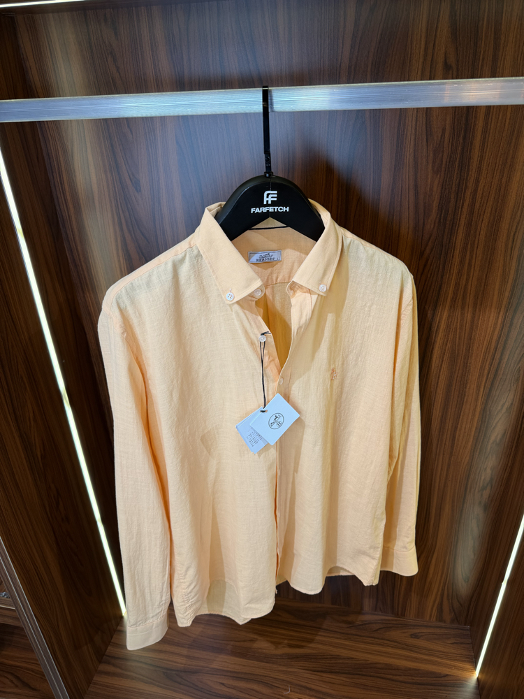 Hermes Premium Pamuk Keten Gömlek T-1