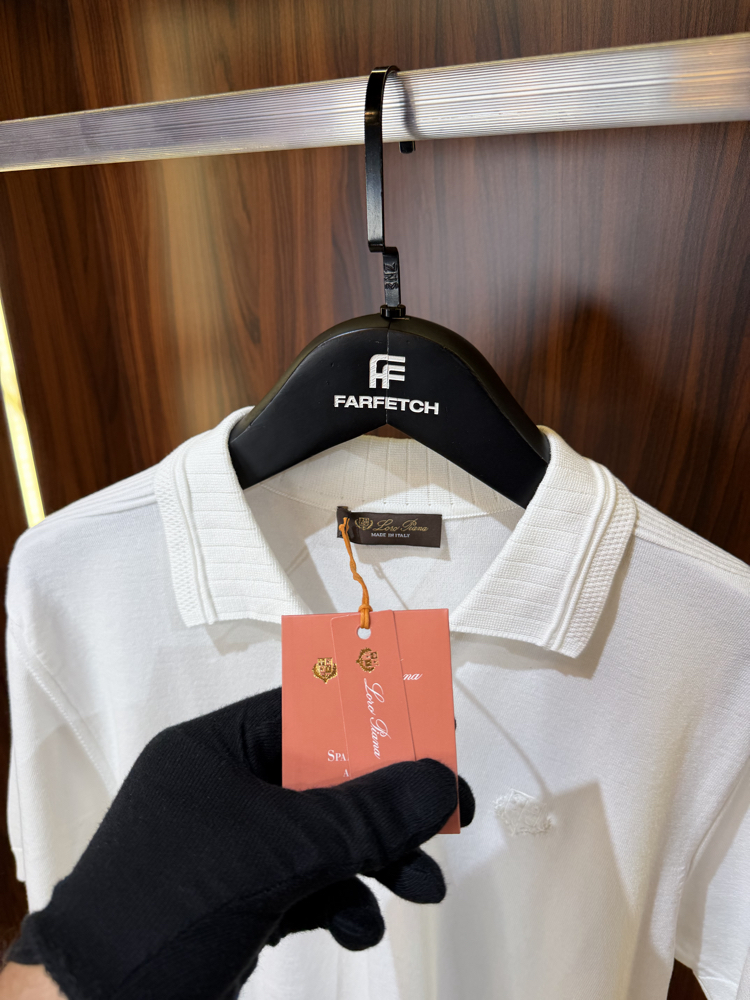 Loro Piana Yarım Fermuarlı Polo Yaka Premium Triko Tshirt T-1