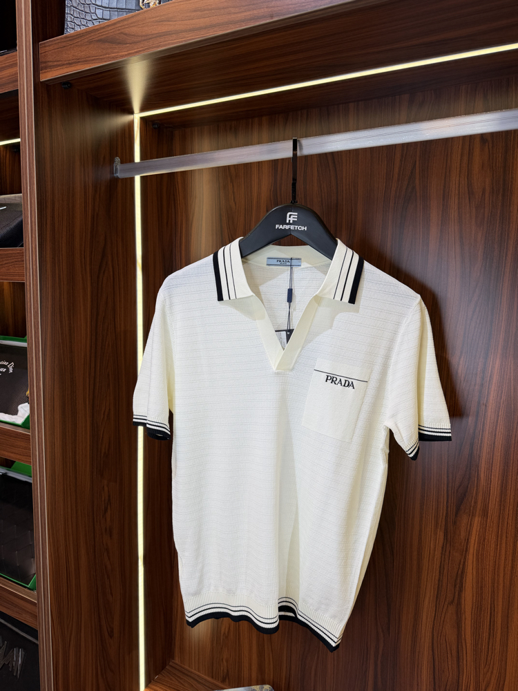 Prada Premium Pamuk Polo Yaka İthal Tshirt T-1
