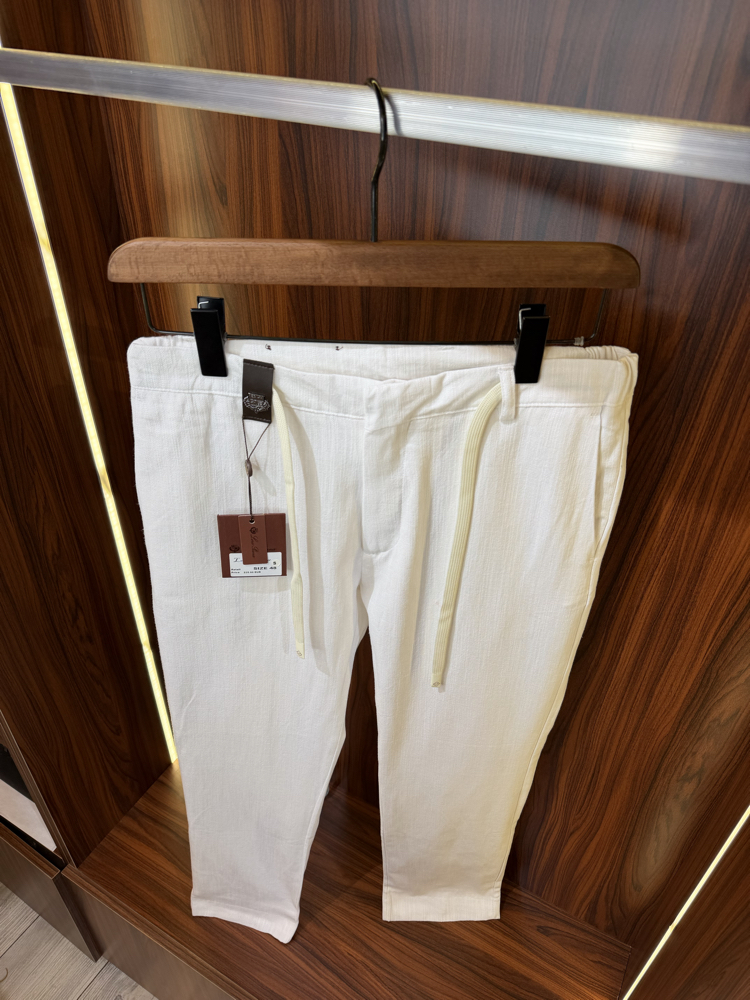 Loro Piana Premium Keten Pantolon T-1