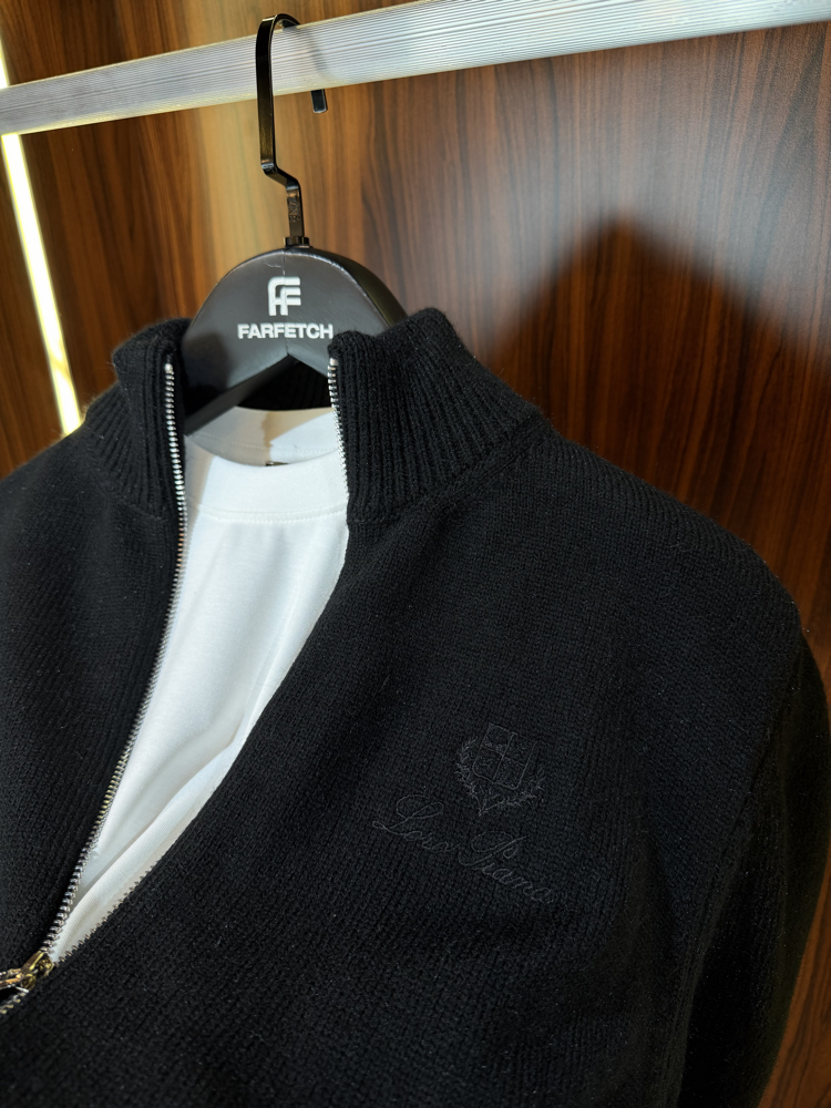 Loro Piana Premium Tam Fermuarlı Hırka T-1