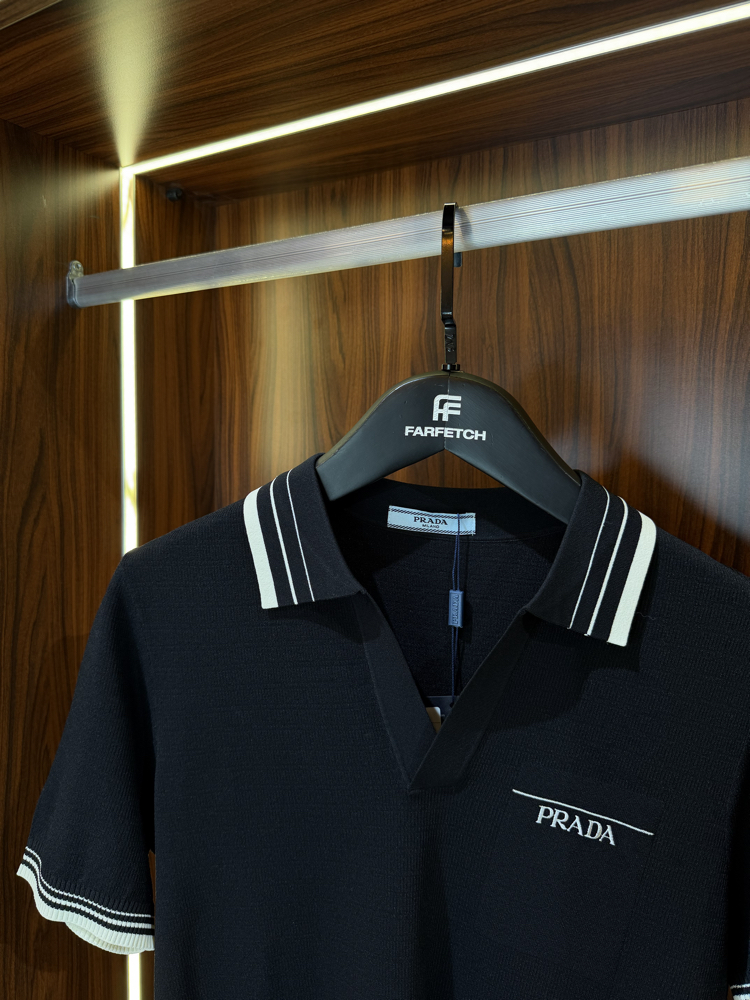 Prada Premium Pamuk Polo Yaka İthal Tshirt T-1