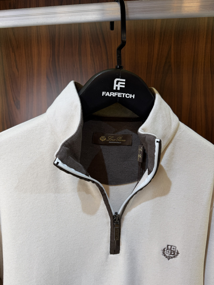 Loro Piana Yarım Fermuarlı Premium Sweatshirt T-1