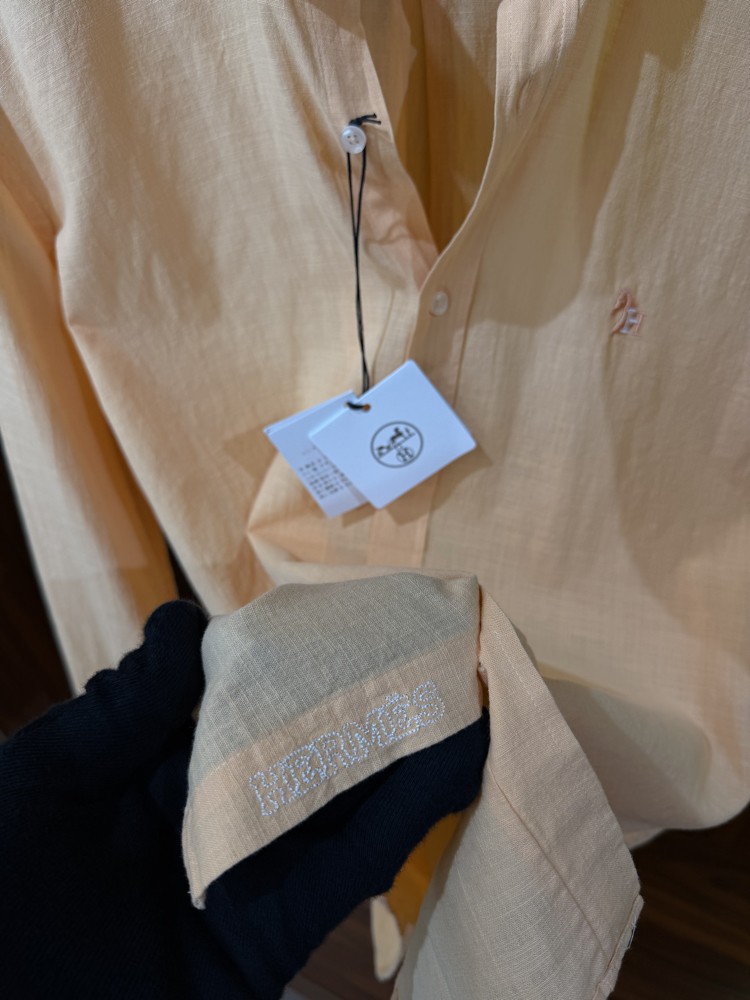 Hermes Premium Pamuk Keten Gömlek T-1