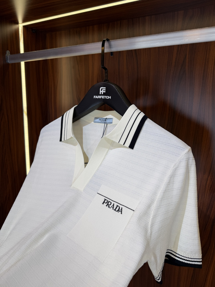 Prada Premium Pamuk Polo Yaka İthal Tshirt T-1