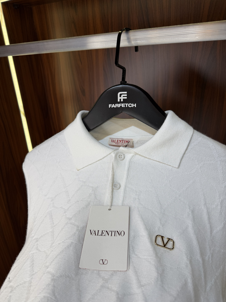 Valentino Polo Yaka  Premium Pamuk Sweatshirt T-1