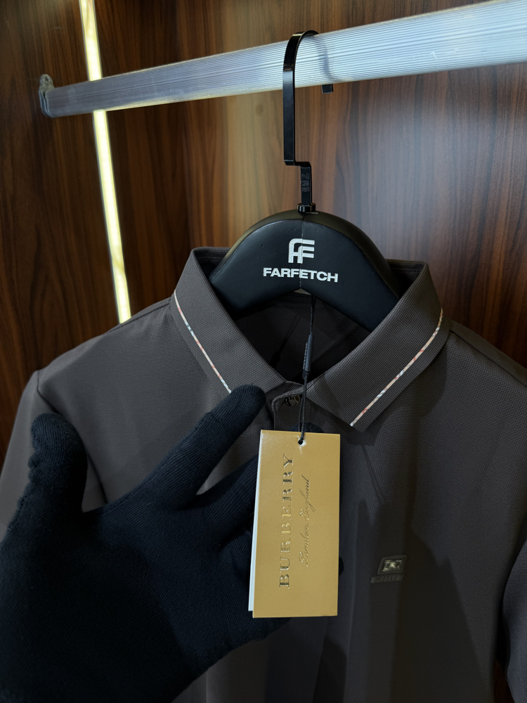 Burberry Premium Pamuk Polo Yaka İthal Tshirt T-1