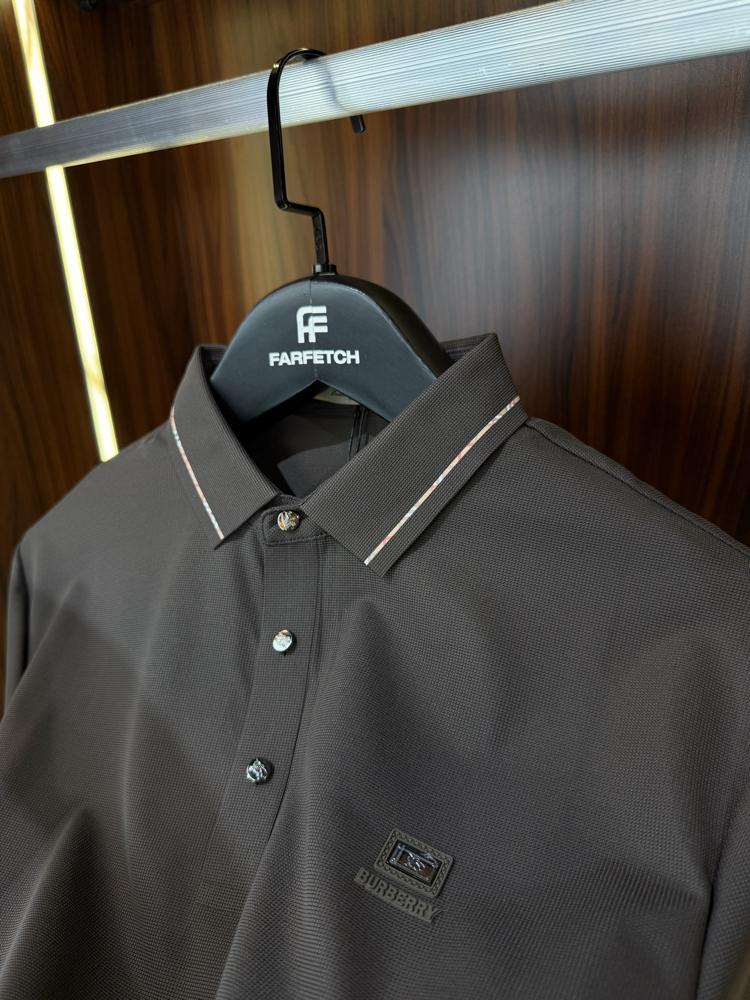 Burberry Premium Pamuk Polo Yaka İthal Tshirt T-1