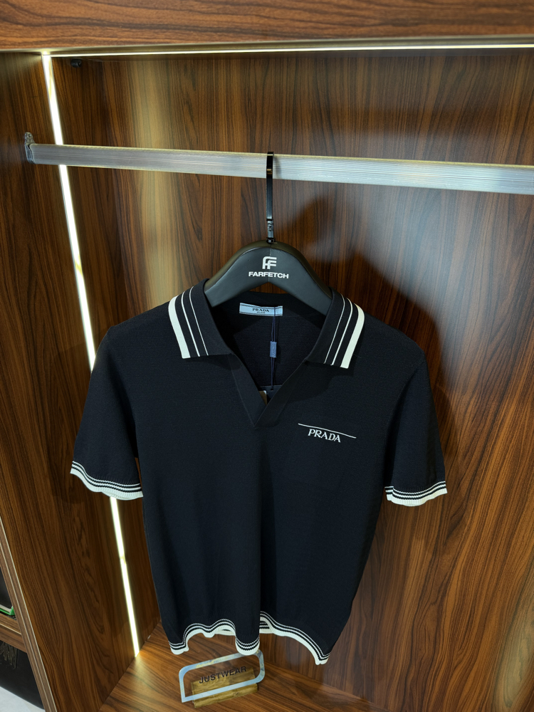 Prada Premium Pamuk Polo Yaka İthal Tshirt T-1