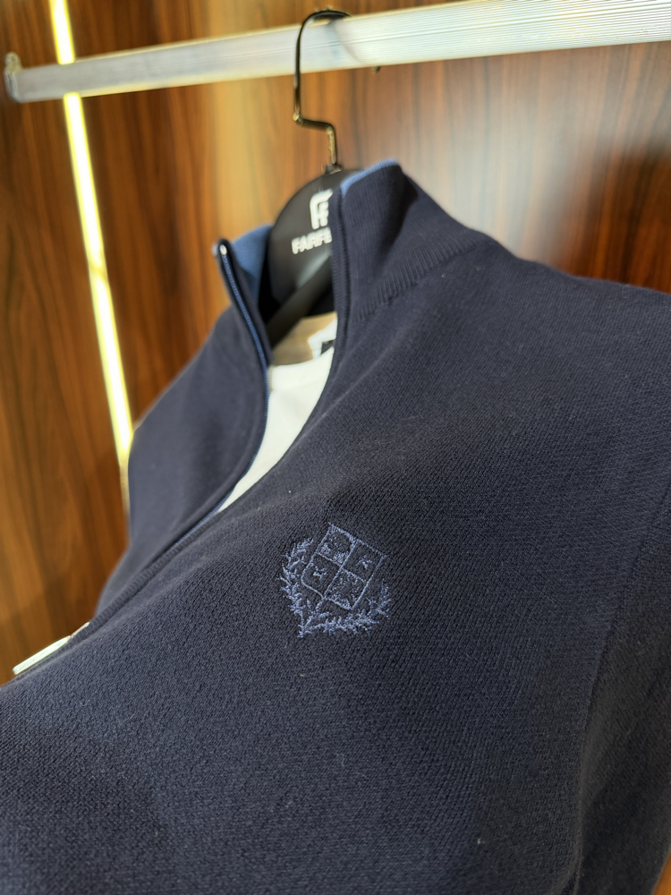 Loro Piana Premium Pamuk Tam Fermuarlı Hırka T-1