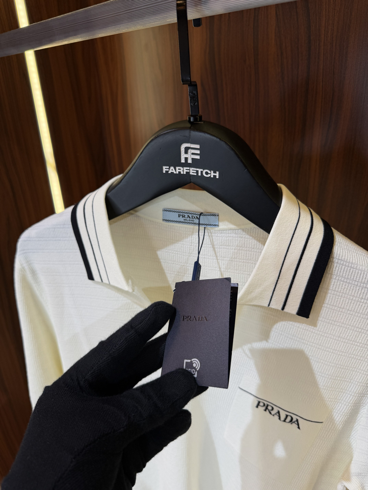 Prada Premium Pamuk Polo Yaka İthal Tshirt T-1
