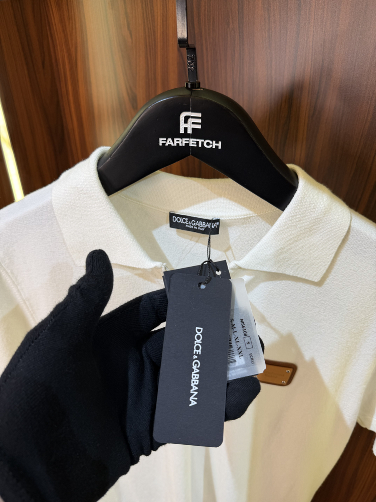 Dolce Gabbana Yarım Fermuarlı Polo Yaka Premium Triko Tshirt T-1