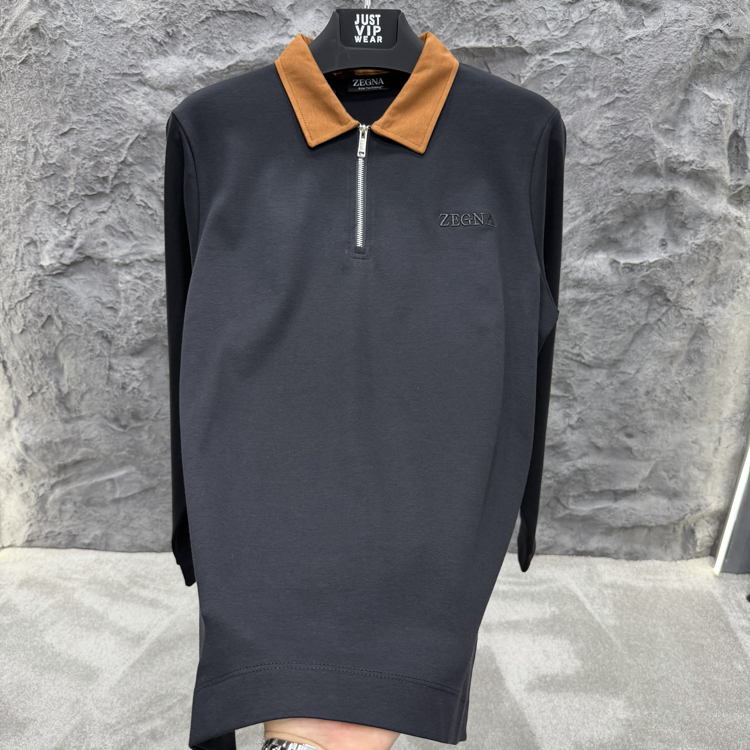 Zegna Yarım Fermuarlı Sweatshirt