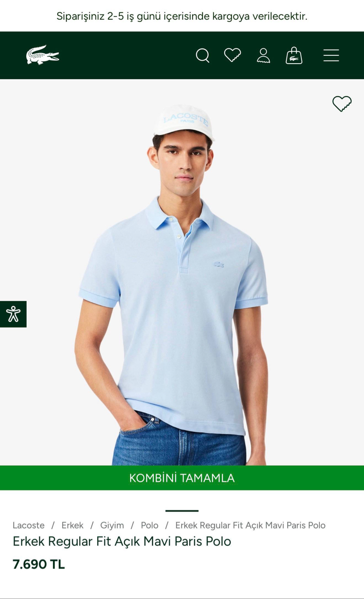 Lacoste Polo Yaka Tişört