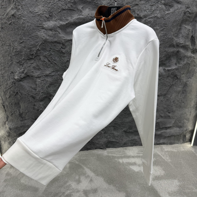 Loro Piana Yarım Fermuarlı Sweatshirt