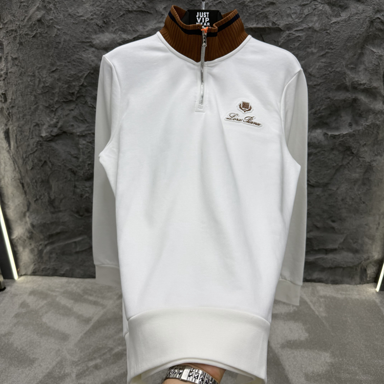 Loro Piana Yarım Fermuarlı Sweatshirt