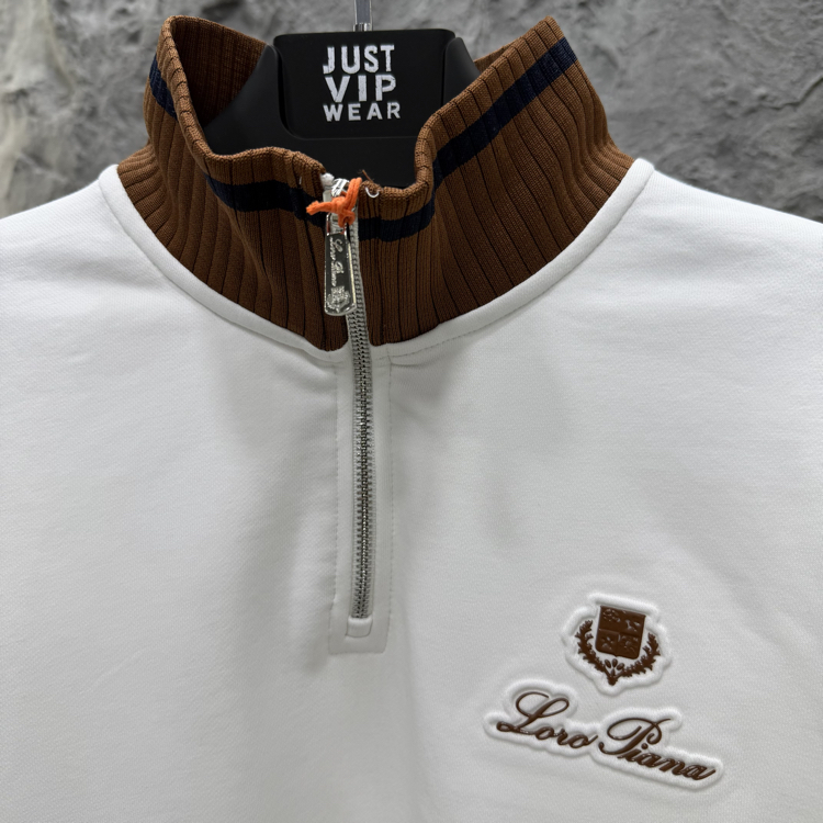 Loro Piana Yarım Fermuarlı Sweatshirt