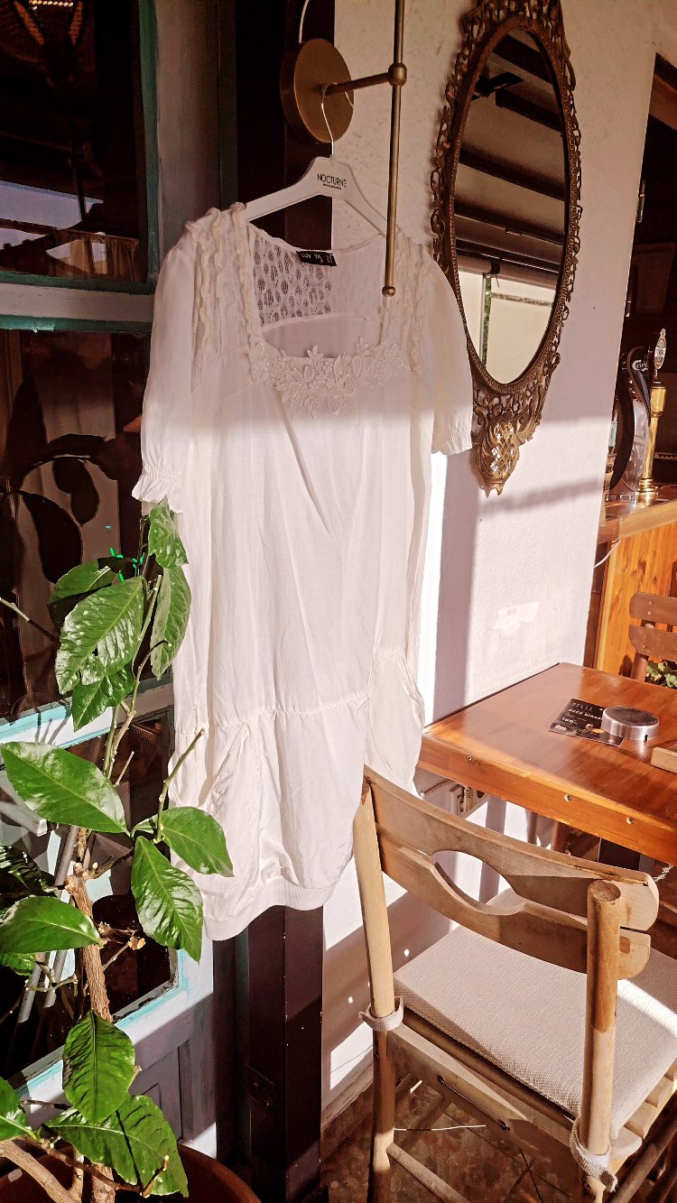 Cotton, dantel detay Elbise