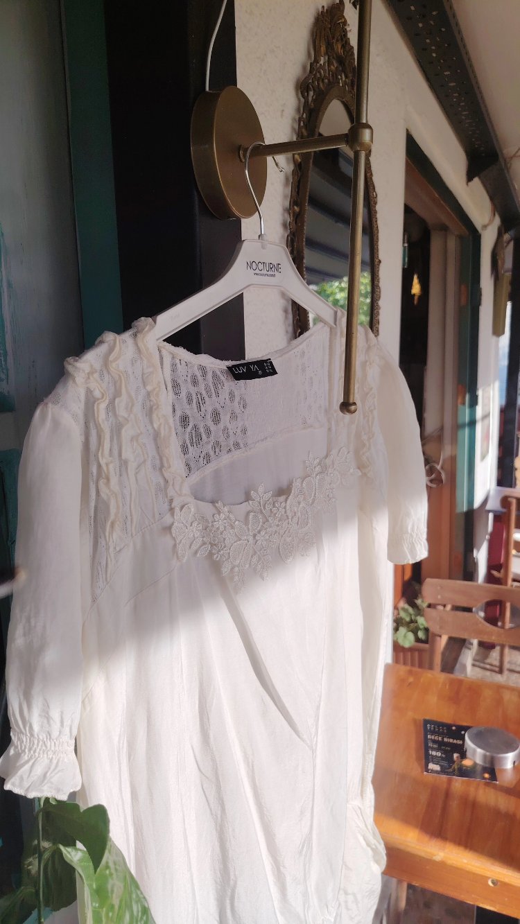 Cotton, dantel detay Elbise
