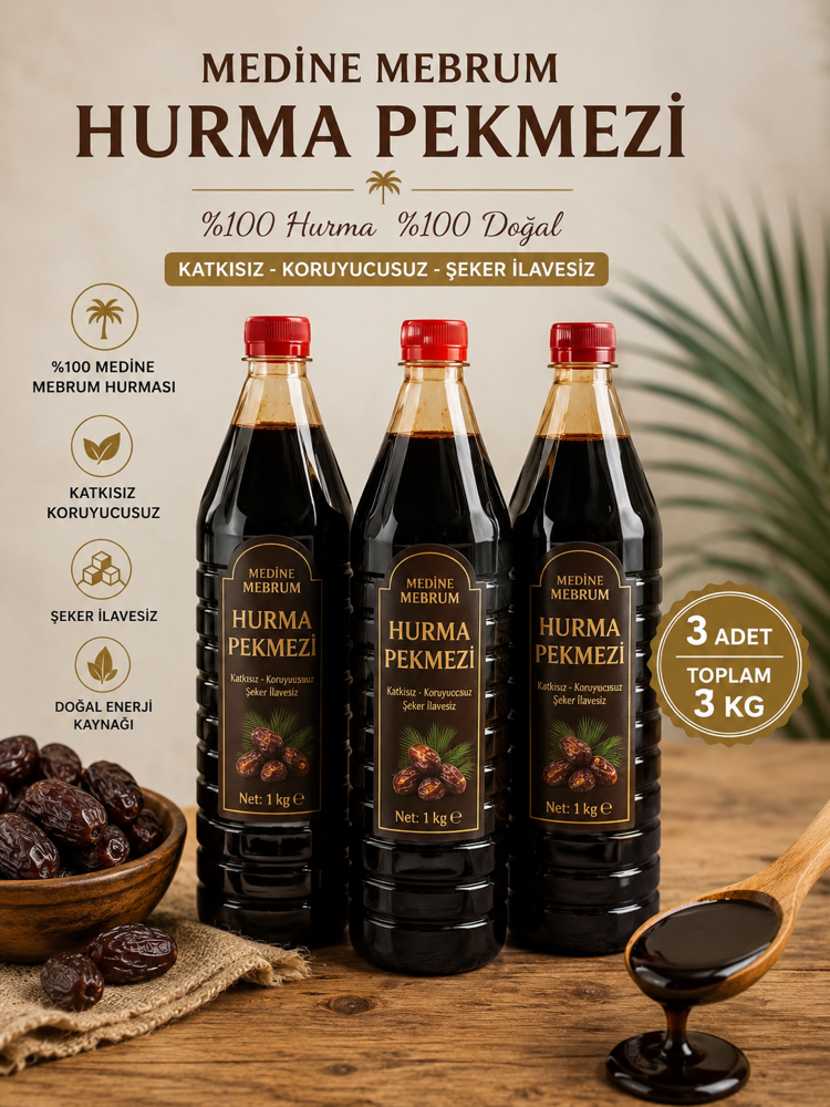 MEDİNE HURMASI PEKMEZİ 3 KG