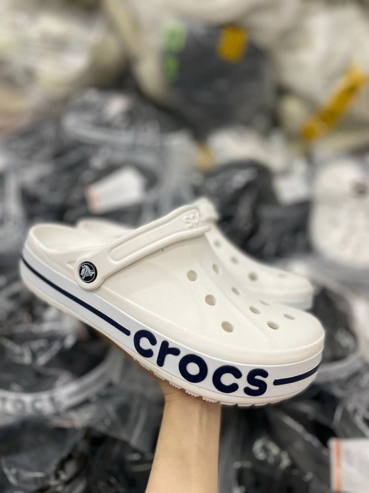 CROCS BEYAZ YAN YAZILI (36-45) STOKTA