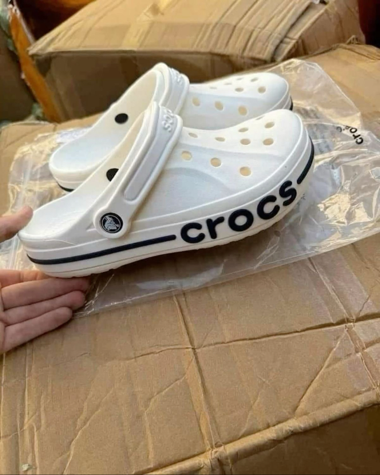 CROCS BEYAZ YAN YAZILI (36-45) STOKTA