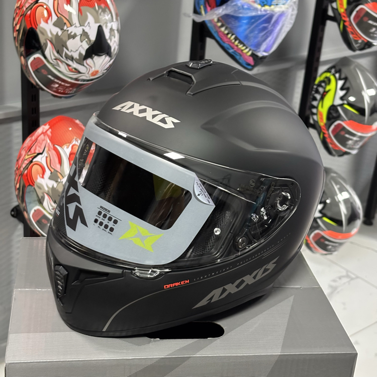 Axxis Draken S Kask Solid V2 Matt Black
