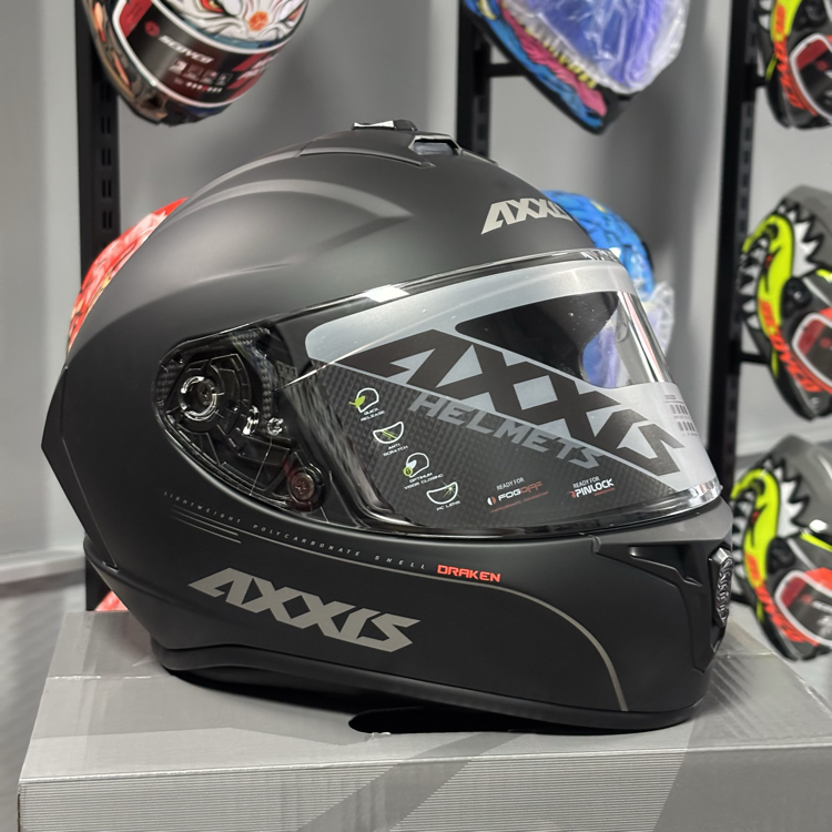 Axxis Draken S Kask Solid V2 Matt Black