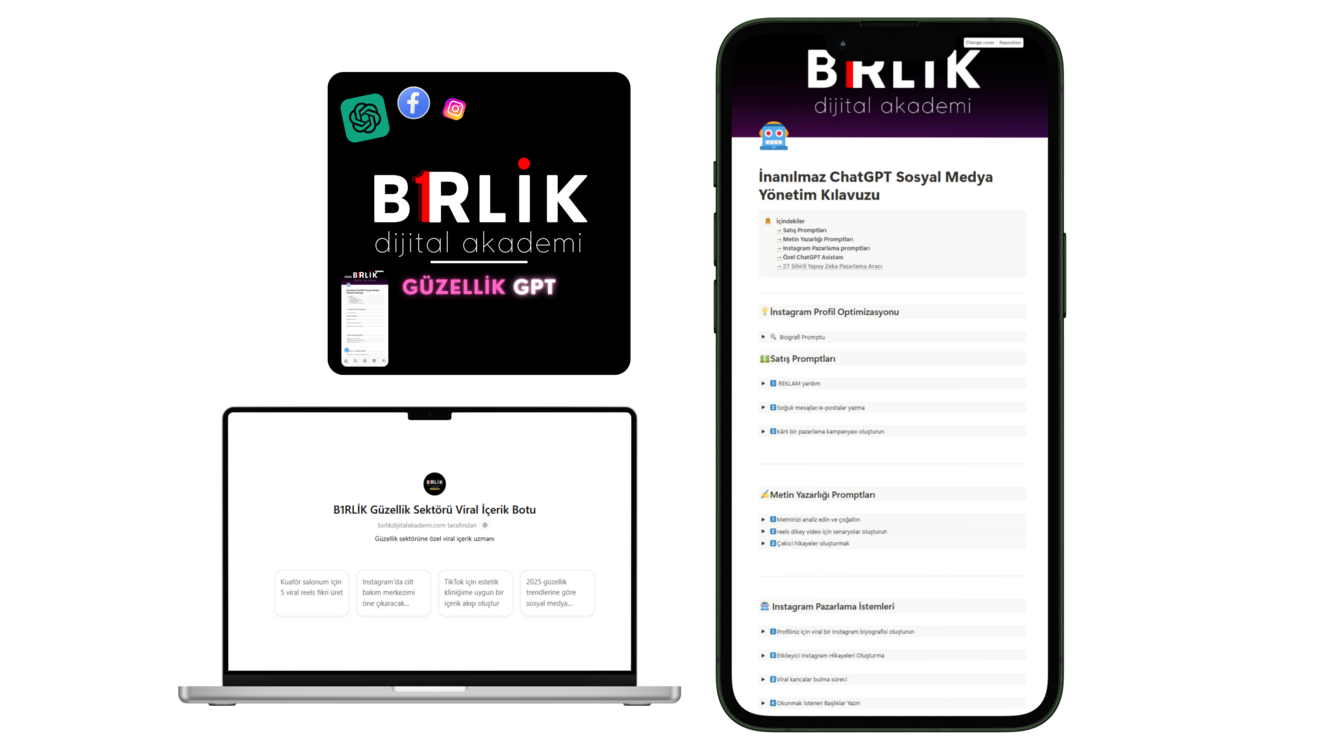 Güzellik GPT - ChatGPT Destekli İçerik & Reklam Asistanı