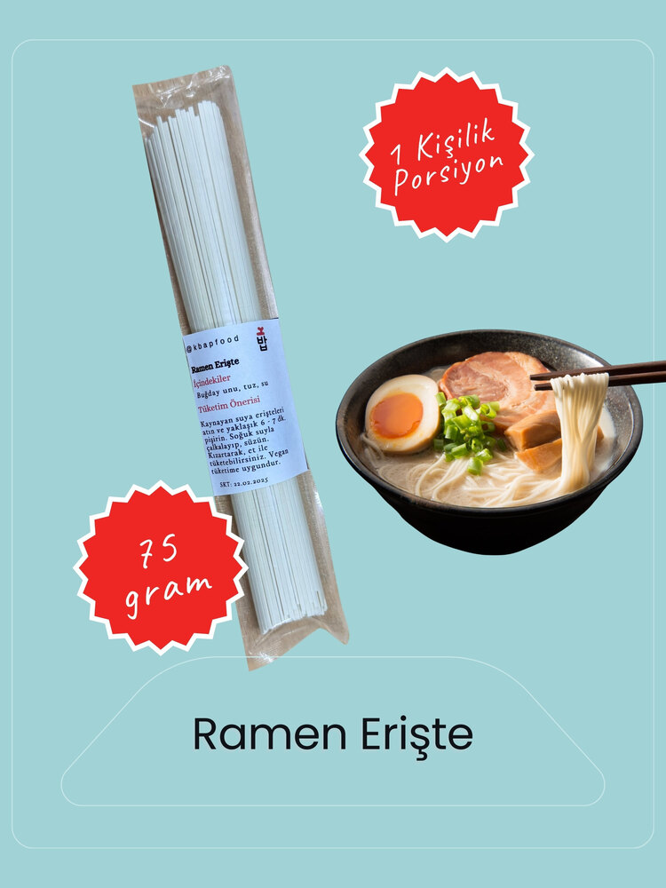 3’lü Erişte Seti - Udon, Soba, Ramen - 75. gr