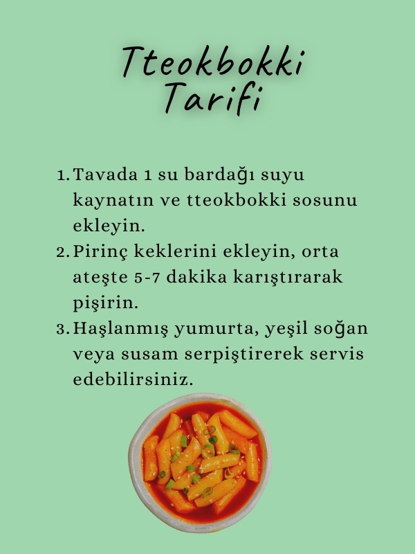 Ekstra Acı Tteokbokki Seti - Pirinç Keki ve Ekstra Acı Sos
