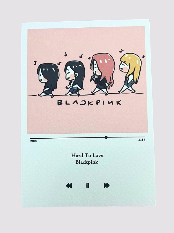 BlackPink Motto Kartı Kartpostal