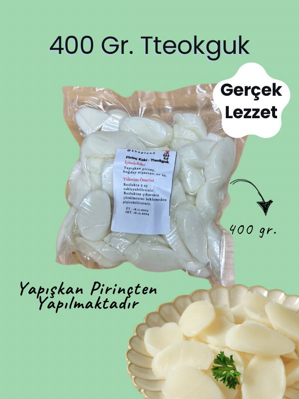 Tteokguk - Kore Pirinç Keki 400 Gr.