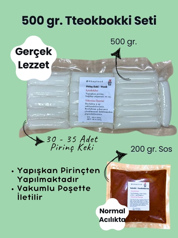 500 gr Teok & 200 gr Normal Acılıkta Sos