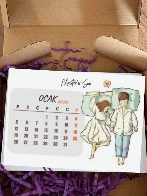 K-drama Tasarımlı Şövale Masa Takvimi 2026 : En Sevilen Diziler