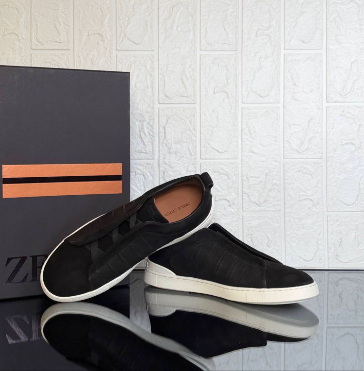 Zegna Crocodile Triple Stitch