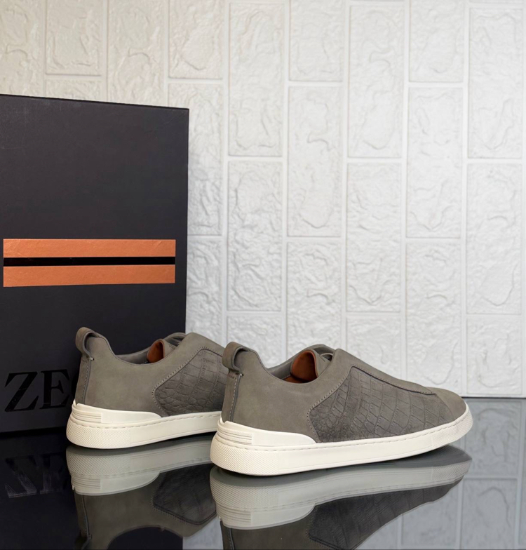 Zegna Crocodile Triple Stitch