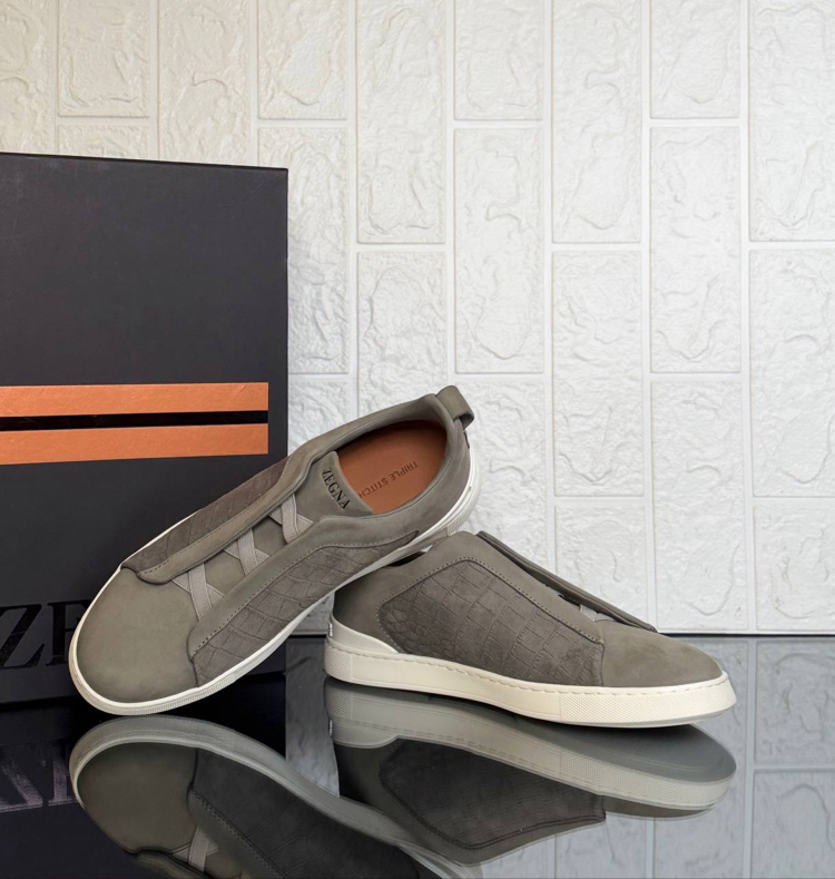 Zegna Crocodile Triple Stitch