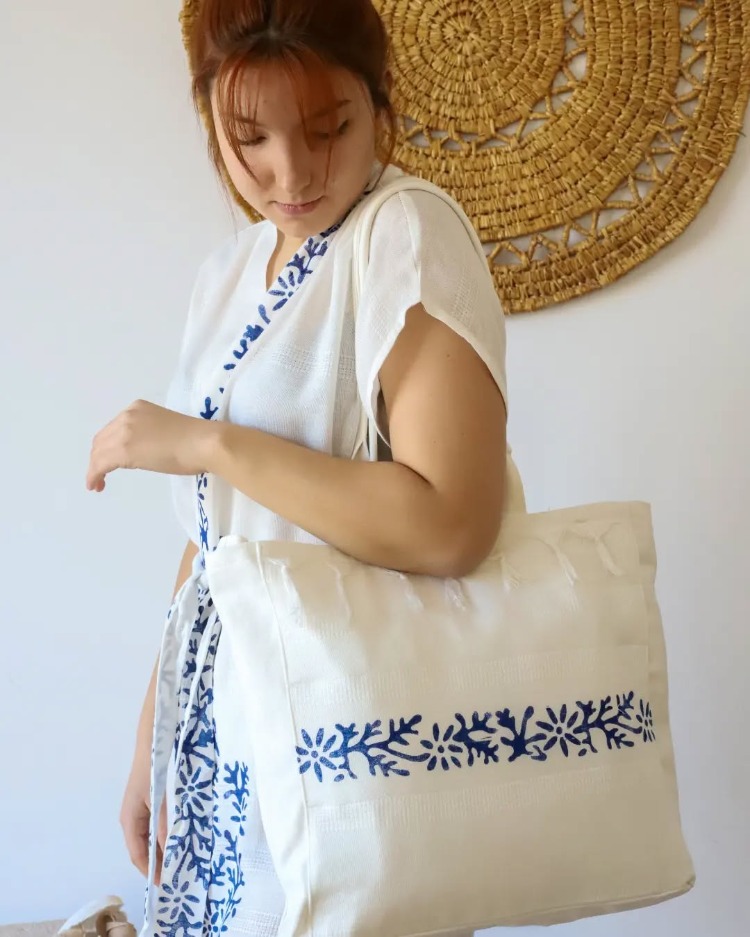 Premium El Yapımı Peştamal Kimono | Doğal Kök Boyalı - Plaj & SPA Kullanımına Uygun - Kısa