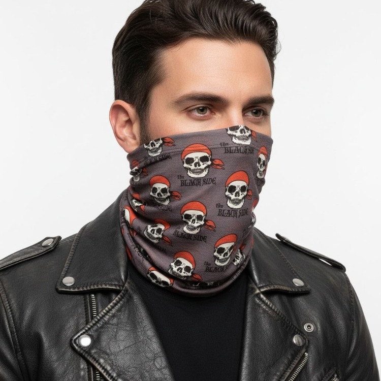 Kuru Kafa Desenli Çok Amaçlı Bandana Buff-Boyunluk