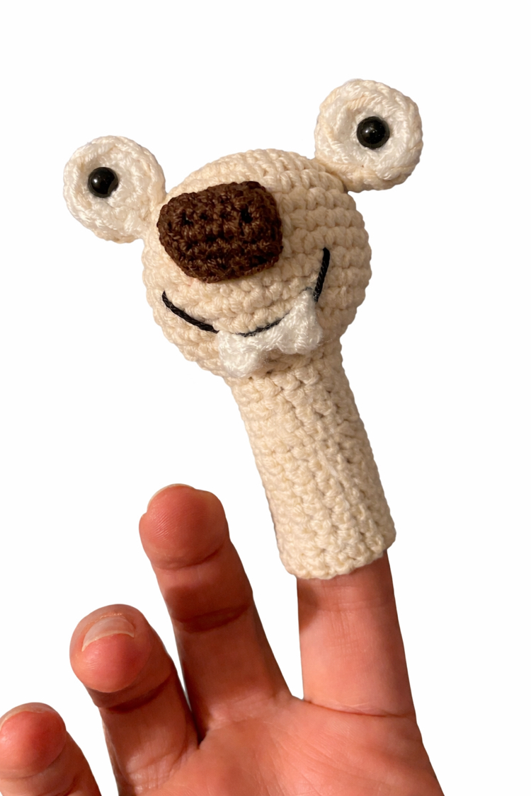 Sid Parmak Kuklası – El Yapımı Amigurumi