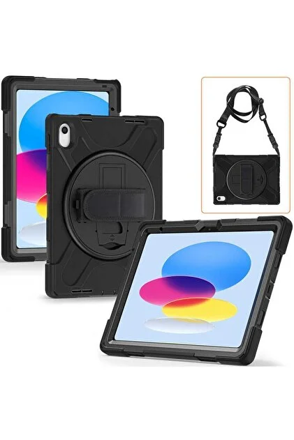 İpad 10.9 Askılı Stantlı Tank Tablet Kılıf