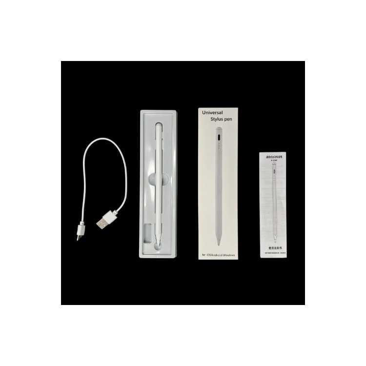 IOS ve Android Uyumlu Universal Dokunmatik Stylus Kalem - Beyaz
