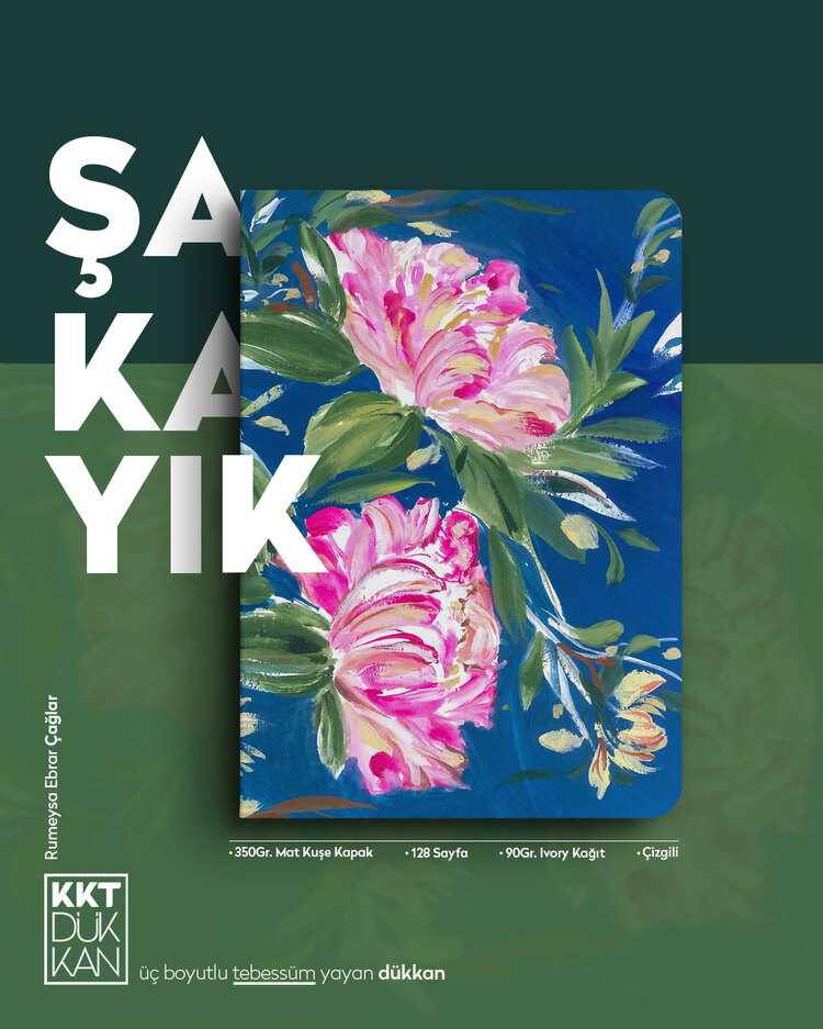Şakayık Defter (Çizgili / Amerikan Cilt)