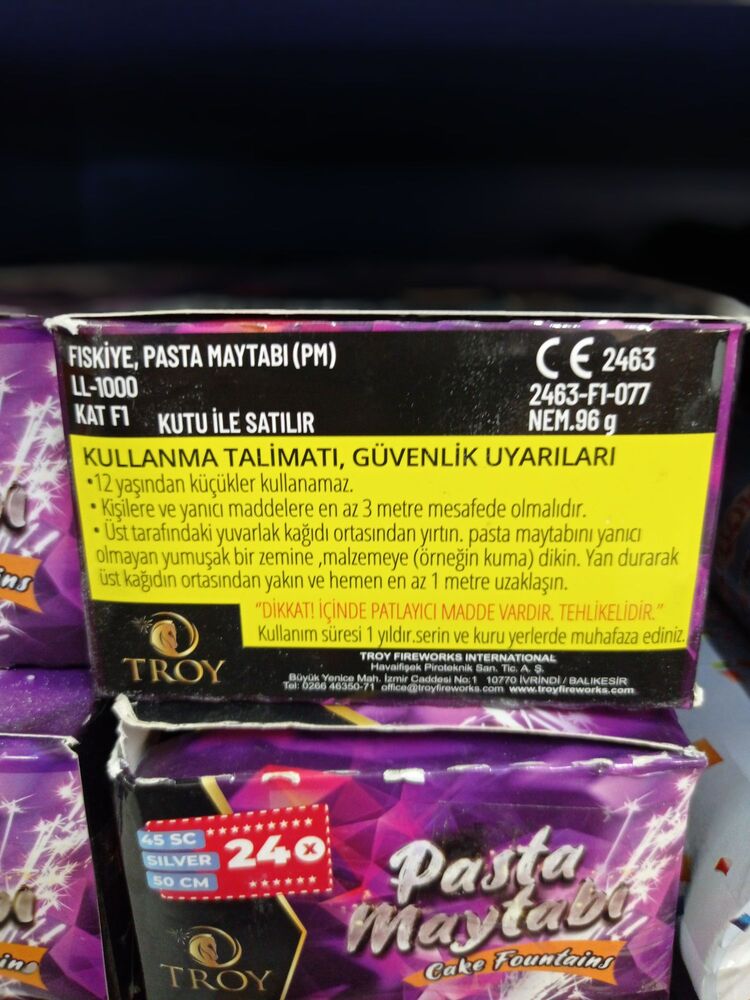 Pasta Maytabı 24 Adet