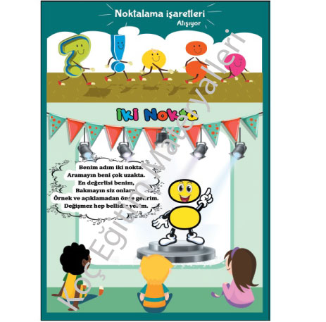 Noktalama İşaretleri Atışıyor Poster Seti